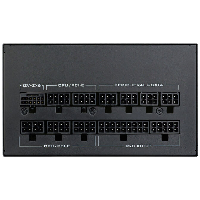 Lian Li SX Series 80 PLUS Platinum Power Supply, fully modular, PCIe 5.1, ATX 3.1 - 1,200 Watts, black image number 4
