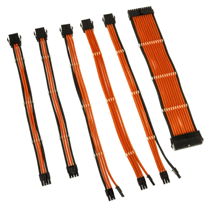Kolink Core Adept Braided Cable Extension Kit - orange image number 1