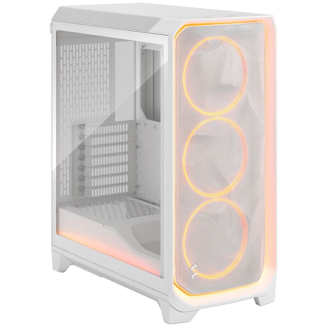Fractal Design Meshify 3 Ambience Pro RGB White TG Clear PC-Geh&auml;use, Midi-Tower, E-ATX - wei&szlig; image number 1