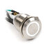 Impactics Vandalismustaster 19mm, IP67, weiße LED - silber image number null