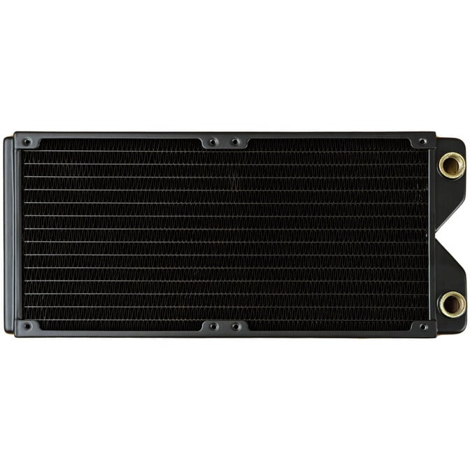 Phobya R27-S280 Radiator, 280 mm radiator, 18 FPI, copper fins, 2x G1/4-inch connectors &ndash; black image number 2