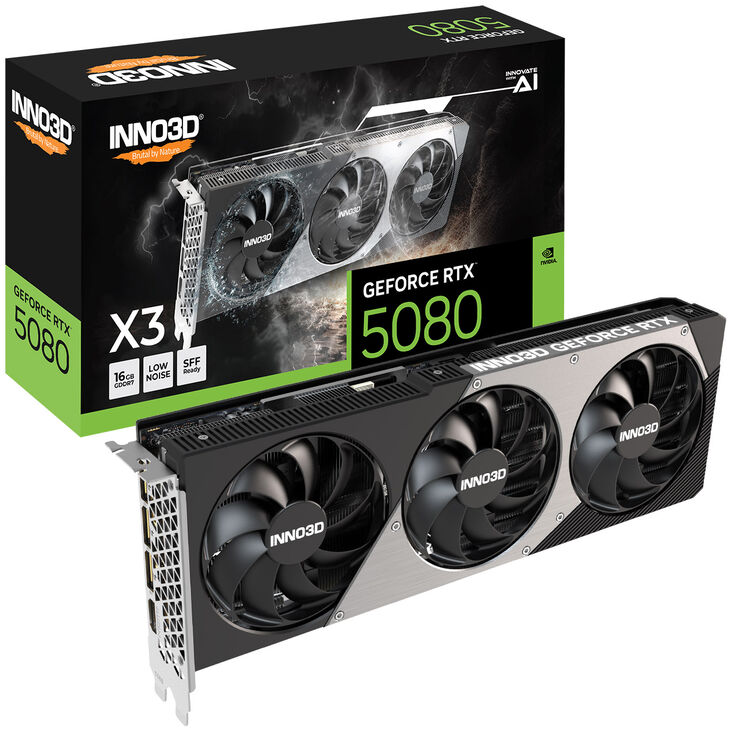 INNO3D GeForce RTX 5080 X3, 16384 MB GDDR7 image number 0