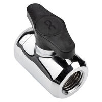 Alphacool Eiszapfen 2-way ball valve G1/4 - chrome
