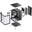 Jonsbo TK-1 2.0 Micro-ATX case, Tempered Glass - black image number null