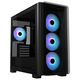 ASUS A23 PLUS case, Mini-Tower, Micro-ATX, RGB, Tempered Glass - black