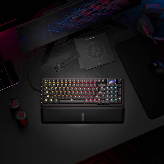 Corsair Vanguard Pro 96 Gaming-Tastatur, RGB - MGX Hall-Effect-Switches, schwarz, ISO image number 10