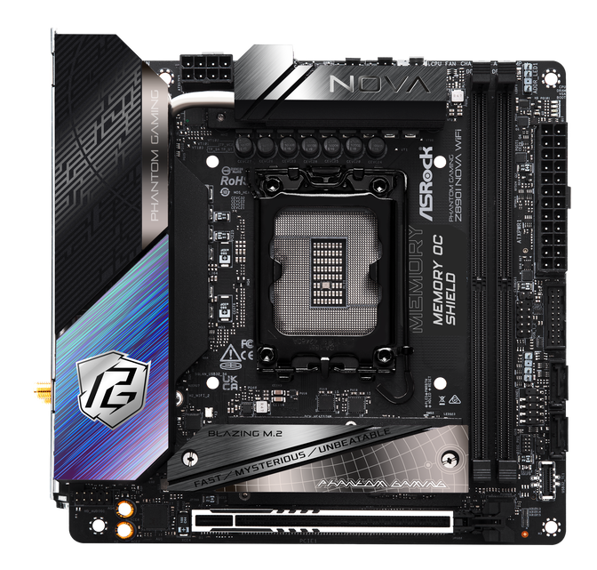 ASRock Z890I NOVA WiFi Mainboard, Sockel LGA 1851, Intel Z890, Mini-ITX, DDR5 image number 3