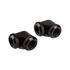 Corsair Hydro X Series XF Hardline Adapter 90 Grad 12mm AD auf 12mm AD Hardtube - 2er Pack, schwarz image number null