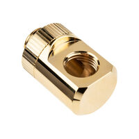 EK Water Blocks EK-Torque Adapter 90 Degree G1/4 inch Male to G1/4 inch Female - Rotatable, Gold