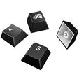 Glorious GPBT Basics Keycaps, ISO Layout (DE), PBT, Doubleshot - Classic Black image number null
