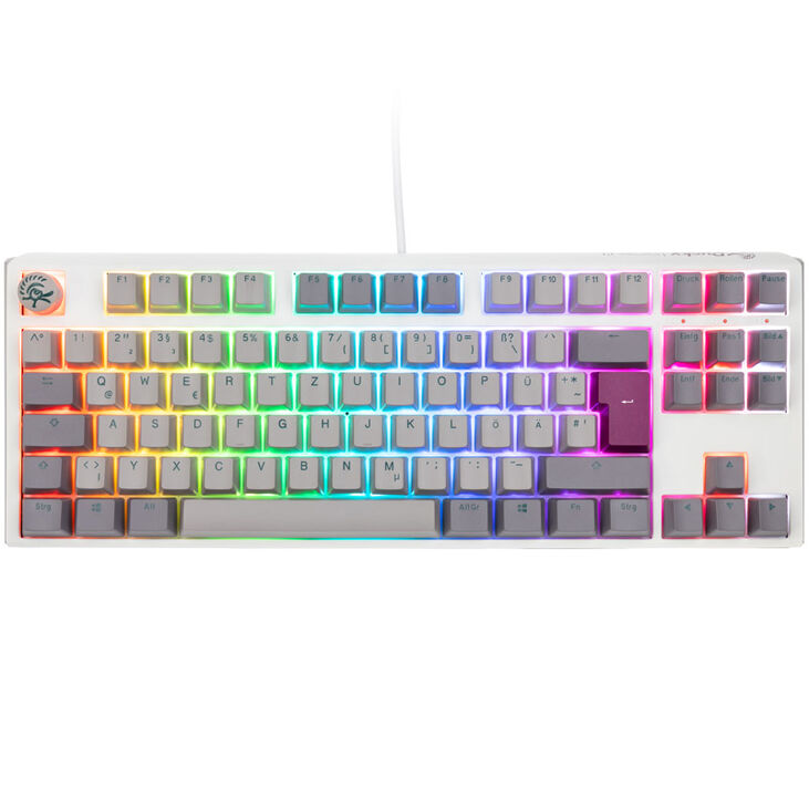 Ducky One 3 Mist Grey TKL Gaming Tastatur, RGB LED - MX-Red image number 1