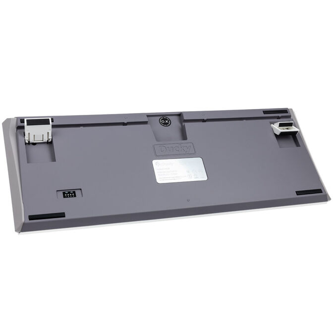 Ducky One 3 Mist Grey TKL Gaming Keyboard, RGB LED - MX-Speed-Silver (US) image number 3