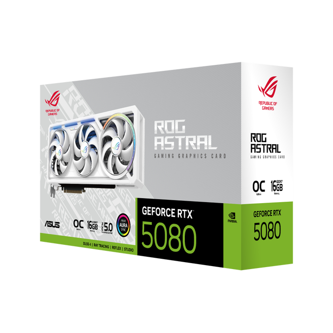 ASUS ROG Astral GeForce RTX 5080 OC White Edition, 16384 MB GDDR7 image number 8