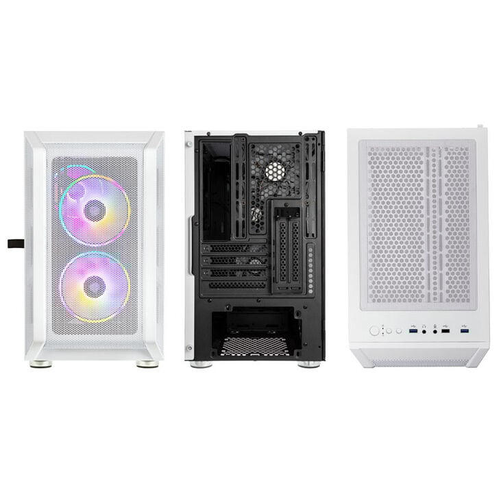 Kolink Citadel Mesh RGB Micro-ATX Case - white image number 3