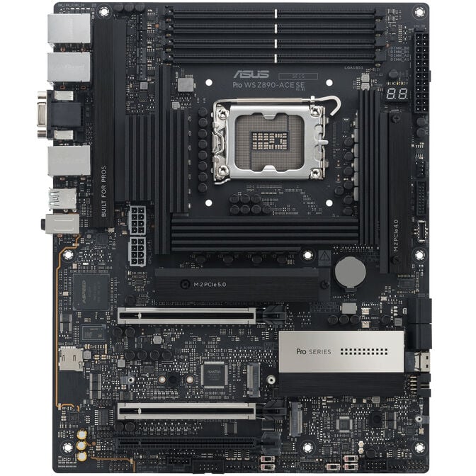 ASUS Pro WS Z890-ACE SE motherboard, LGA 1851 socket, Intel Z890, ATX, DDR5 image number 2