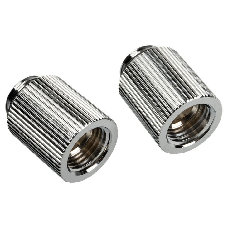 Bitspower Touchaqua Adapter gerade G1/4 Zoll AG auf G1/4 Zoll IG - 2er Pack, 20mm, silber image number 0