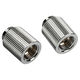 Bitspower Touchaqua Adapter gerade G1/4 Zoll AG auf G1/4 Zoll IG - 2er Pack, 20mm, silber