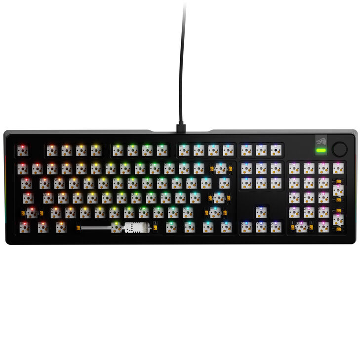 Glorious GMMK 3 Pro 100% Custom Gaming Keyboard - Barebone, ANSI Layout, Black image number 1