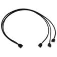Alphacool Y-Splitter aRGB 3-pin to 3x 3-pin 60cm - black image number null