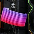 Lian Li Strimer Wireless 24-Pin RGB Mainboardkabel, mit Dongle - wei&szlig; image number null