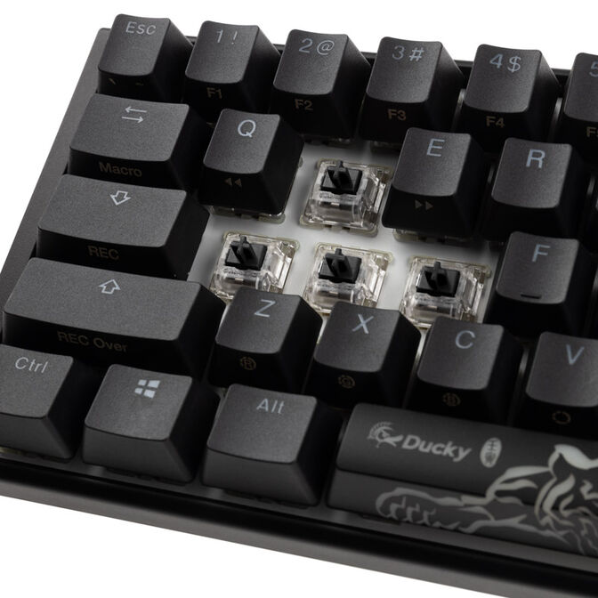 Ducky One 3 Classic Black/White SF Gaming Keyboard, RGB LED - MX-Black (US) image number 4