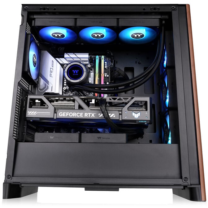 Thermaltake S370 WS PC Case, Mid-Tower, E-ATX, Tempered Glass - black image number 6
