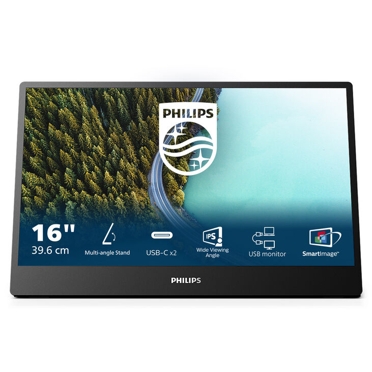 Philips 3000 Series 16B1P3302D, 15.6 inch Monitor, 75 Hz, IPS image number 1