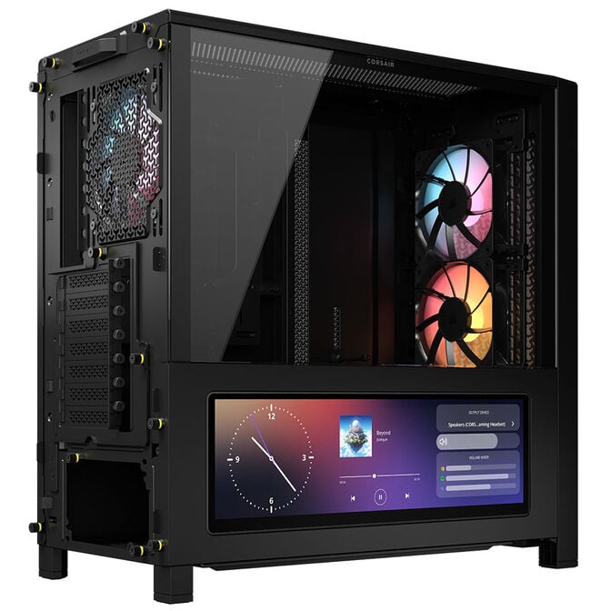 CORSAIR FRAME 4000D LCD RS PC-Geh&auml;use, Midi-Tower, ATX, ARGB, Tempered Glass - schwarz image number 1