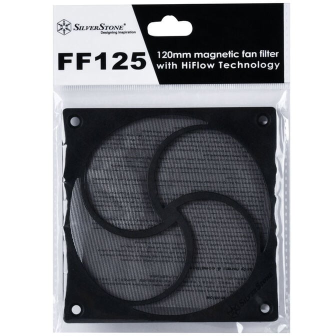 SilverStone SST-FF125B magnetic high-flow dust filter, black - 120mm image number 7