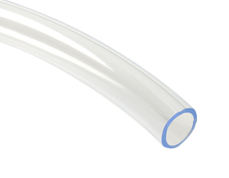 PVC hose 13/10mm - clear / UV blue - 1m image number 0