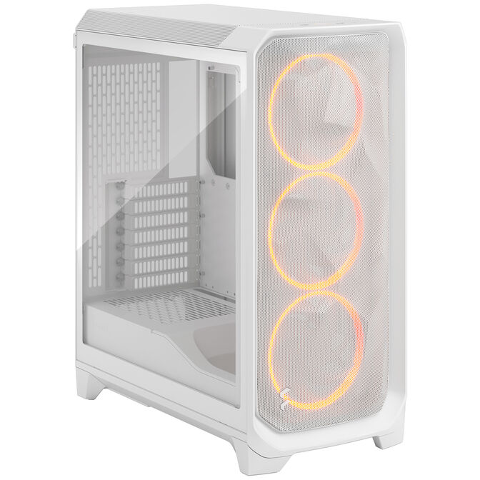 Fractal Design Meshify 3 RGB TG Clear PC-Geh&auml;use, Midi-Tower, E-ATX - wei&szlig; image number 1