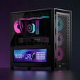 CORSAIR FRAME 4000D LCD RS PC-Geh&auml;use, Midi-Tower, ATX, ARGB, Tempered Glass - schwarz image number null