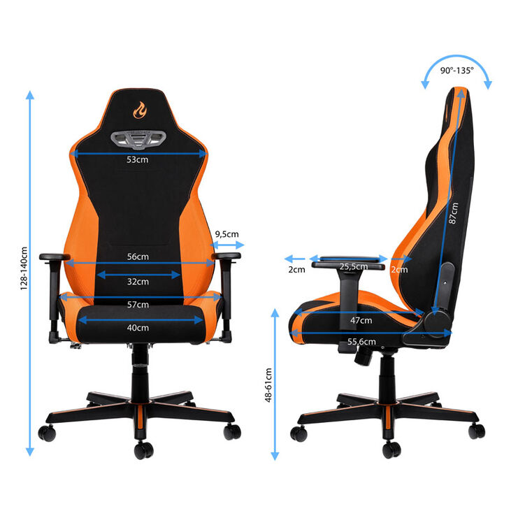 Nitro Concepts S300 Gaming Stuhl - Horizon Orange image number 1