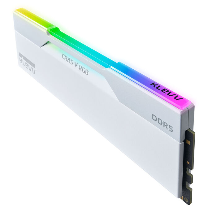 KLEVV CRAS V RGB DDR5-6000 RAM, CL30, XMP 3.0 & EXPO - 64 GB Dual-Kit, wei&szlig; image number 4