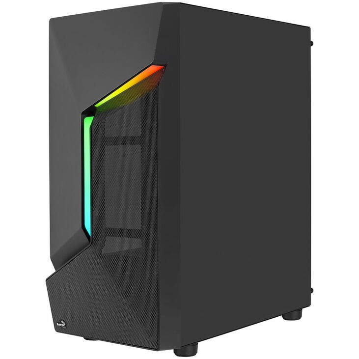 Aerocool Scape-G-BK-v1 Mid Tower, Tempered Glass - Black image number 7