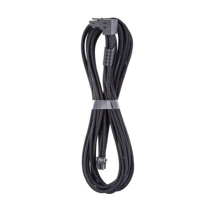 CableMod C-Series Pro ModMesh 12V-2x6-Kabel, 90° Anschluss, für Corsair Type 5 RMx Shift PSUs - schwarz, 65cm image number 0