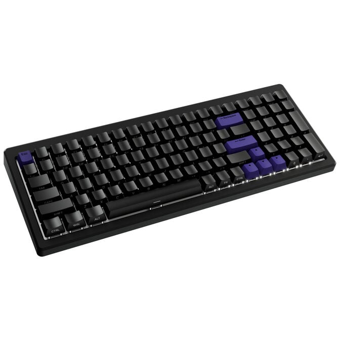 Ducky Cushion 98 Gaming-Tastatur, 96%, US-Layout, Shush Green Switches - Matt schwarz image number 1