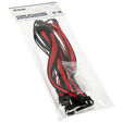 Kolink Core Standard Braided Cable Extension Kit - Jet Black/Racing Red image number null