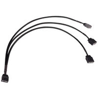Alphacool Y-Splitter aRGB 3-Pin auf 3x 3-Pin 30cm - schwarz