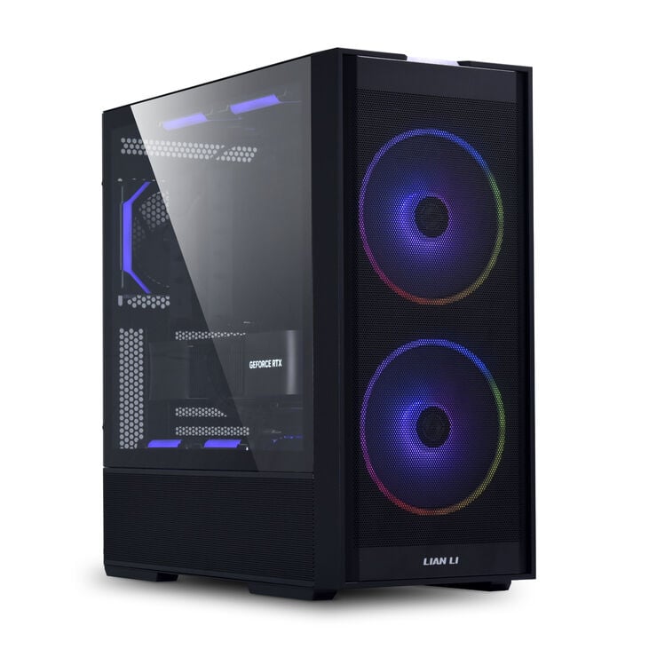Lian Li LANCOOL 206 Gehäuse, Midi-Tower, ATX, Tempered Glass - schwarz image number 2