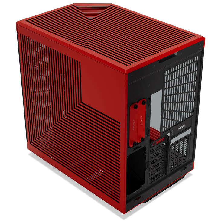 Hyte Y70 Touch Infinite PC-Gehäuse, Midi-Tower, ATX, Tempered Glass - Black Cherry image number 5