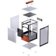 Jonsbo T6 PC Case, Mini-Tower, Mini-ITX, Tempered Glass, Wood &ndash; Silver image number null