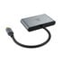Akasa USB 4-in-1 Hub - 2x USB-C, 2x USB-A, Power Delivery, 18cm, silver image number null
