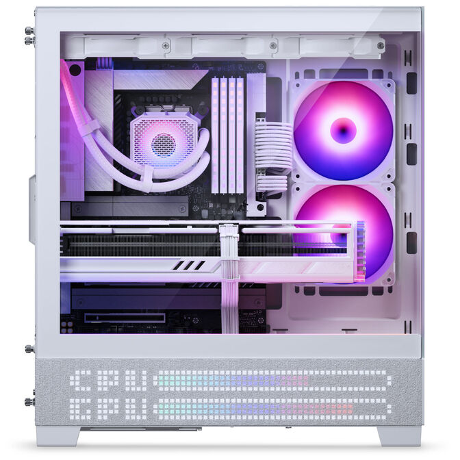 Phanteks XT View Matrix PC-Geh&auml;use, Midi-Tower, E-ATX, Tempered Glass, Matrix LED - wei&szlig; image number 11