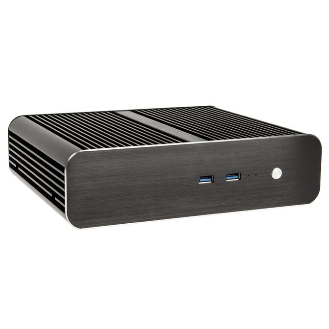Akasa Euler S Fanless Thin-Mini-ITX Case, OEM - black image number 0