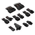 Kolink Core Pro Braided Cable Extension Kit 12V-2x6 Typ 2 - Jet Black/Gunmetal Grey image number null