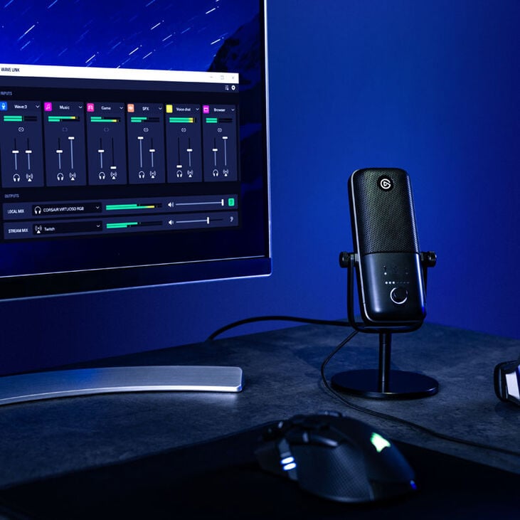 Elgato Wave:3 USB Condenser Microphone - black image number 6