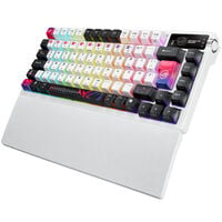 ASUS ROG Azoth X Gaming Keyboard, 75%, Hot-Swap, OLED Display, Tri-Mode, CH - white
