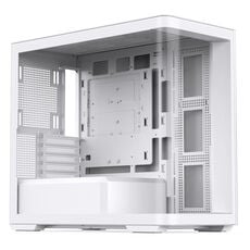 Jonsbo D300 Midi-Tower, 270 Grad, Tempered Glass - weiß