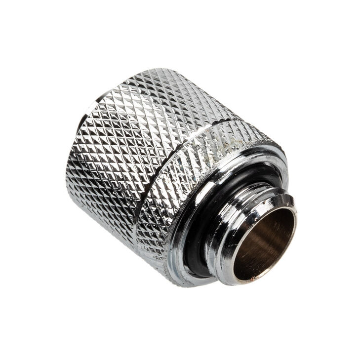 Alphacool HF connection straight G1/4 inch female thread to 13/10mm - chrome silver image number 1